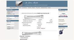 Desktop Screenshot of la-lettre-modele.com